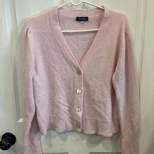 Forte Cashmere pink cardigan size extra large XL